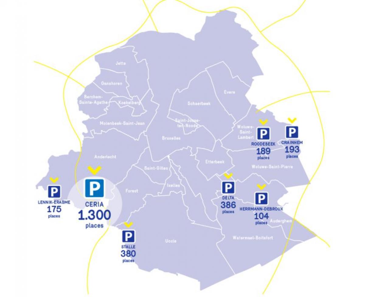 地图pf布鲁塞尔停车场
