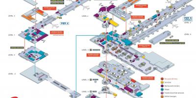 布鲁塞尔机场的地图