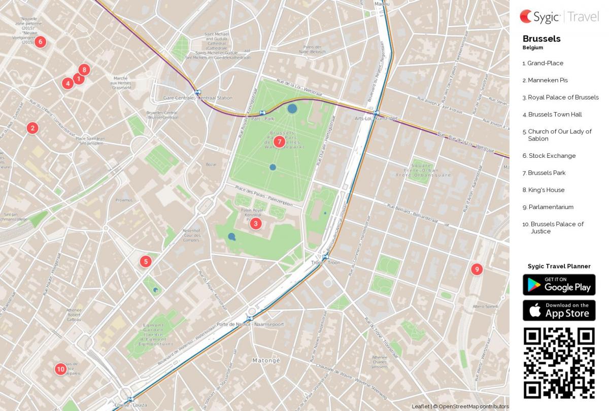 布鲁塞尔公园地图