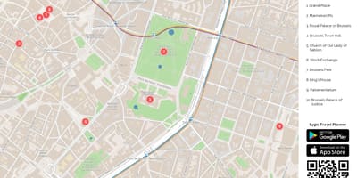 布鲁塞尔公园地图