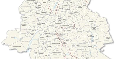 布鲁塞尔附近的地图