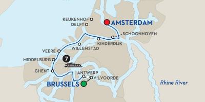 Bruxelles艇的地图